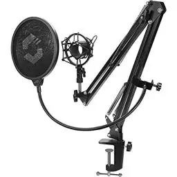 Produktbild: Speedlink VOLITY Streaming Accessory Set - Mikrofon Arm Halterung Ständer für Streaming, Gaming, Podcast, PC, Mikrofonarm mit Pop-Filter und Shock-Mount, schwarz