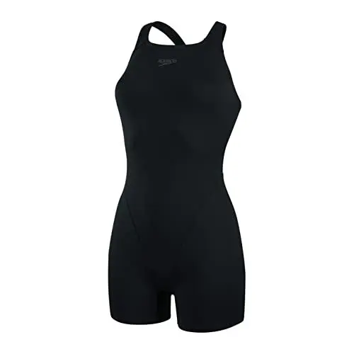 Produktbild: Speedo Women's Eco Endurance+ Legsuit Swimsuit| Chlorine Resistant | Recycled Fabric | Swim Fitness | Training | Holiday, Black, 46