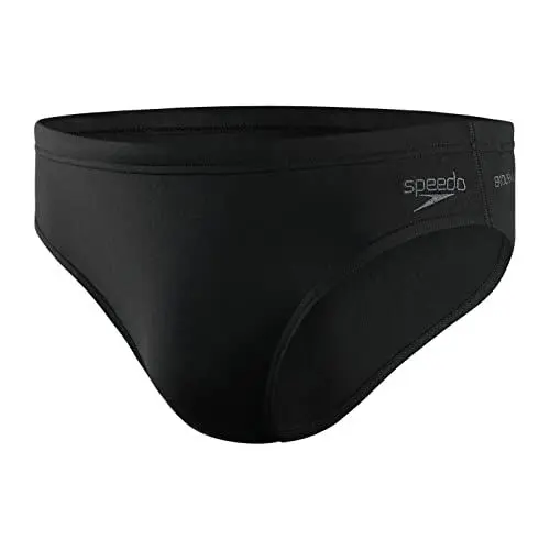 Produktbild: Speedo Men's Essential Eco Endurance+ 7cm Swimming Briefs| Chlorine Resistant | Recycled Fabric | Swim Fitness | Training | Holiday| Speedos, Black, 42