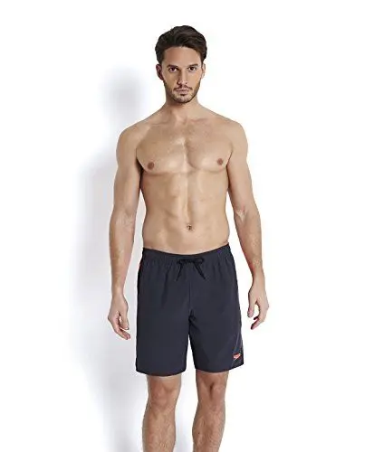 Produktbild: Speedo Herren Watershorts Logo Yoke Splice 18 Zoll, Oxid Grey/Black/Psycho Red, S, 8-09681B073S