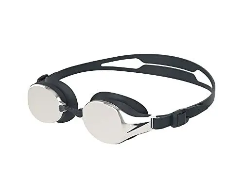 Produktbild: Speedo Unisex Erwachsene Hydropure Mirror Schwimmbrille, Schwarz/Chrome, Einheitsgröße
