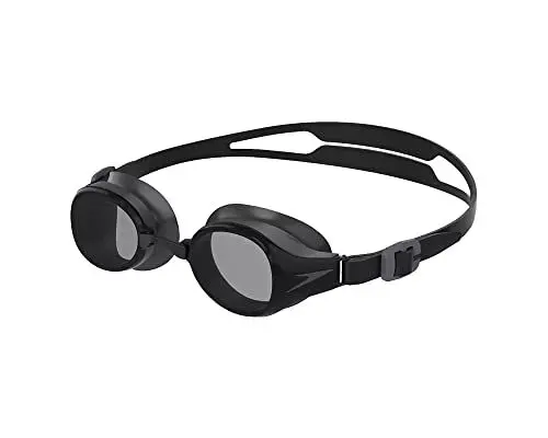 Produktbild: Speedo Unisex Erwachsene Hydropure Schwimmbrille | Mit austauschbarem Nasensteg | Weiche Abdichtungen Schwimmbrille, Schwarz/Grau, Einheitsgröße