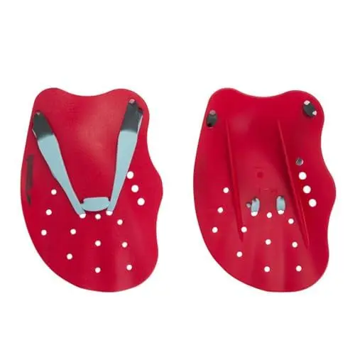 Produktbild: Speedo Unisex Erwachsene Tech Paddel Handpaddel für Schwimmen | Trainingshilfen Trainingsausrüstung, Lava Red/Chill Blue/Grey, L