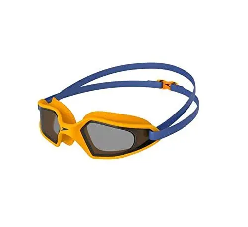 Produktbild: Speedo Unisex Kinder Hydropulse Schwimmbrille | Bequeme Passform | Verstellbares Design | Anti-Beschlag | Wasserdicht Schwimmbrille, Ultrasonic/Mango/Smoke, Einheitsgröße