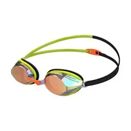Produktbild: Speedo Unisex Vengeance Swimming Goggles | Competitive | Training, Green/Orange, One Size