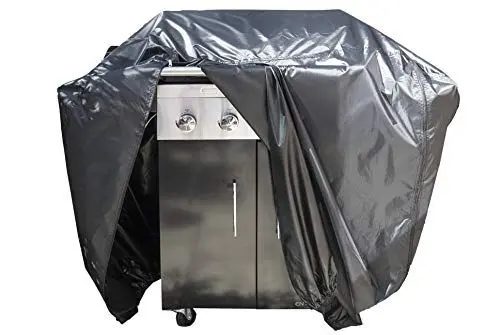 Produktbild: Grillabdeckung BBQ Abdeckung Outdoor wasserdicht wetterfest – Ultimativer Grillschutz für große Grills, Robustes 210D Oxford-Gewebe, 2 Reißverschlüsse & elastischer Saum, 145x70x120cm
