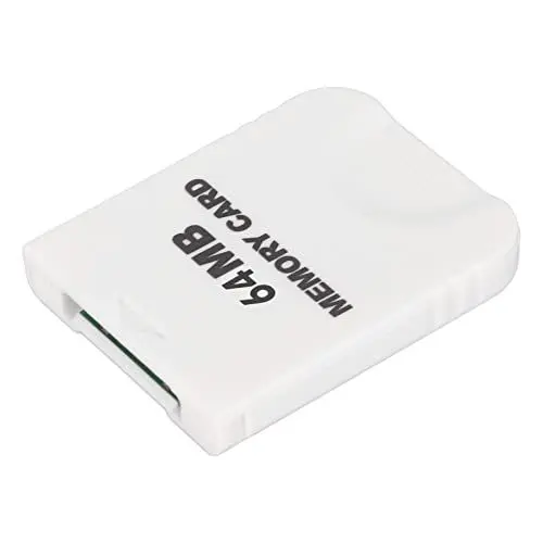 Produktbild: Speicherkarten-Ersatz für Wii-Konsole, Weiße Spielspeicherkarte für Spielekonsolen-Zubehör, Plug-and-Play (64 MB (1019 Blöcke))