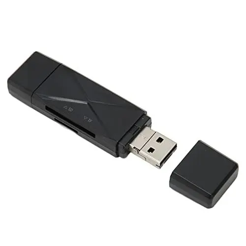 Produktbild: Speicherkartenleser, 3 Anschlüsse, Praktischer 3-in-1-USB-Speicherkartenleser, USB2.0-Micro-USB-Schnittstelle für Laptop