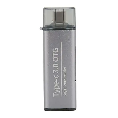 Produktbild: Speicherkartenleser, TF SD Speicherkartenleser, 2 in 1 USB C 3.1 USB 3.0 Speicherkartenleser mit USB A USB C Anschlüssen, Unterstützt OTG, für Win OS X Linux