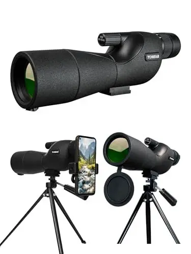 Produktbild: Spektiv Monokular Teleskop Hohe Vergrößerung HD 25-75x60 Variabler Multiplikator Low Light Nachtsicht für Zielschießen Jagd Vogelbeobachtung Wildlife Landschaft