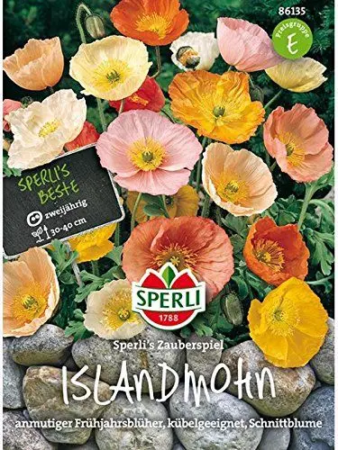 Produktbild: Sperli Blumensamen Islandmohn Zauberspiel, grün