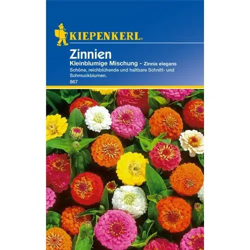 Produktbild: Sperli Blumensamen Zinnien kleinblumige Mischung, grün