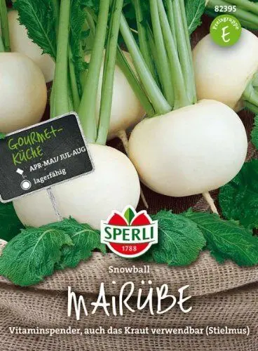 Produktbild: Sperli Gemüsesamen Mairübe Snowball, grün
