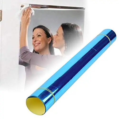 Produktbild: Spiegel Aufkleber, 50X100Cm Selbstklebend Home Gym Spiegel PVC Außenspiegel Spiegel Aufkleber Aufkleber Für Wand, Tür, Fenster, Kunststoff, Metall, Keramikfliesen