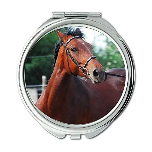 Produktbild: YENDOSTEEN Spiegel, Compact Mirror, Tier Zaumzeug, Taschenspiegel, tragbarer Spiegel