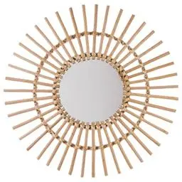 Produktbild: Spiegel Soleil - Rattan D 58 cm - Helles Holz - Atmosphera créateur d'intérieur