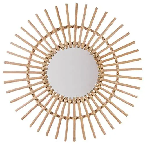 Produktbild: Spiegel Soleil - Rattan D 58 cm - Helles Holz - Atmosphera créateur d'intérieur