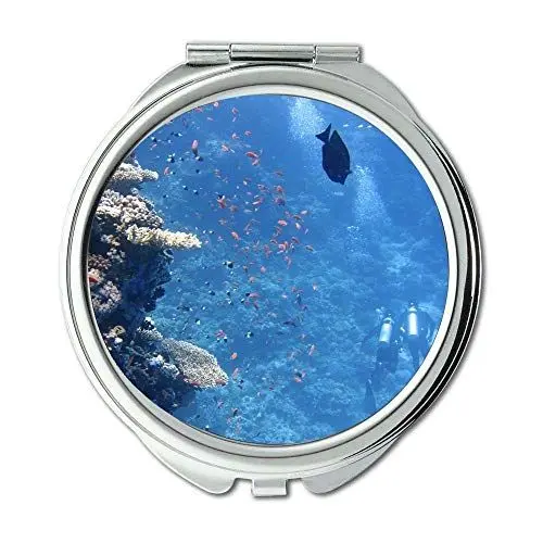 Produktbild: YENDOSTEEN Spiegel, Travel Mirror, Tiere Korallen tief, Taschenspiegel, tragbarer Spiegel