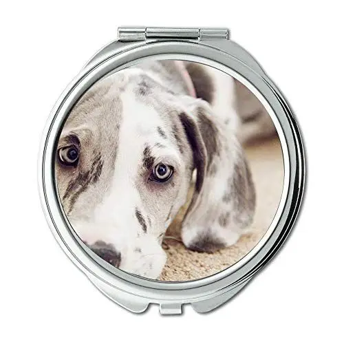Produktbild: YENDOSTEEN Spiegel, Kleiner Spiegel, Shih Tzu Hund Dogge Hund, Taschenspiegel, 1 X 2X Vergrößerung