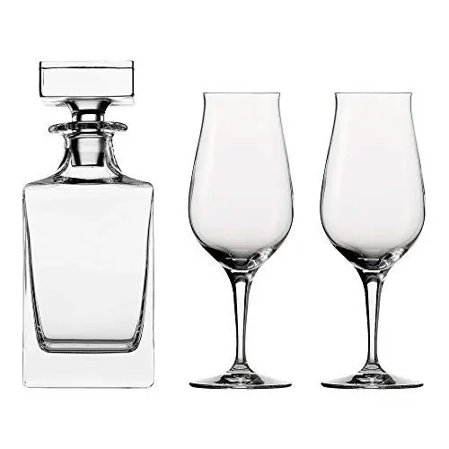 Produktbild: Spiegelau & Nachtmann, 3-teiliges Whisky Snifter Premium Set, Decanter mit Snifter Premium mit gezogenem Stiel, 4460193