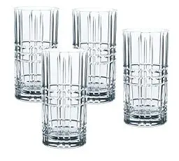 Produktbild: Nachtmann Longdrinkgläser 445 ml, 4 Stück, mit 4x Glasstrohhalme und 1x Reinigungsbürste, Tastes Good, 103144, Cocktailgläser aus Kristallglas, Trinkgläser spülmaschinenfest