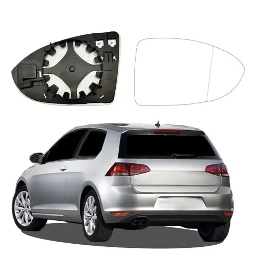 Produktbild: Spiegelglas Golf 7 Rechts Beheizbar, Original Mit Trägerplatte, Asphärisch Passend für Golf Spiegelglas