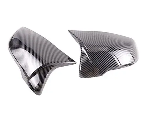 Produktbild: Spiegelkappen 1 Paar Für BMW X1 F48 X2 F39 F40 F53 F44 Z4 G39 2016-2023 MStyle Rückansicht Seitenkoffer Trim Auto Rückspiegelkappen Seitenspiegelkappe(Carbon Pattern-2pcs)