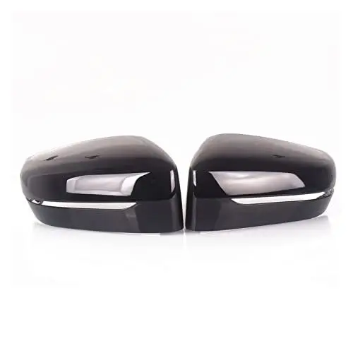 Produktbild: Spiegelkappen Für BMW 3 5 7 G11 G20 G21 330i 330d 340i G30 G31 530d 530i 520d 525i G32 2019 2020 LHD Carbon Seitenspiegelabdeckung Seitenspiegel Abdeckkappen (Farbe : Schwarz)