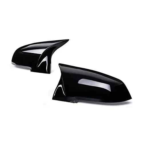Produktbild: Spiegelkappen Für BMW 3er Für GT 3GT F34 2013 2014 2015 2016 2017 2018 Auto Auto Rückansicht Seitenspiegel Abdeckung Trim Carbon Fiber Style Autospiegelgehäuse(Bright Black)
