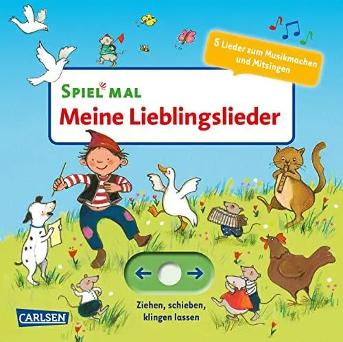 Produktbild: Spiel mal - Meine Lieblingslieder: Ziehen, spielen, klingen lassen. 5 Lieder zum Musik machen und Mitsingen​. | Ziehen, spielen, klingen lassen. 5 Lieder zum Musik machen und Mitsingen​