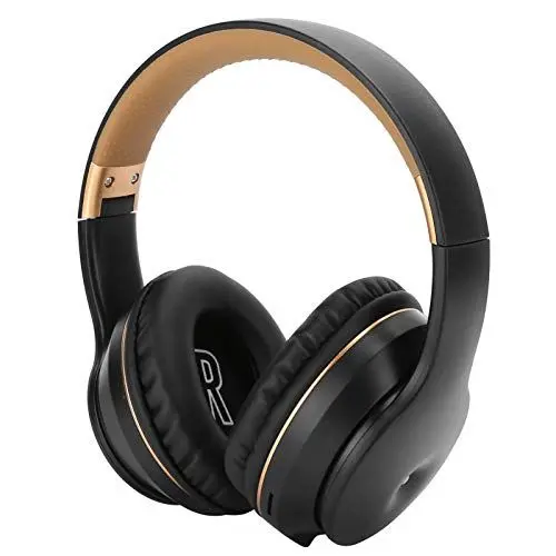 Produktbild: Spiel-Headset, 3,5-mm-USB-Headset mit Mikrofon, Surfbrett für Mobiltelefone, TV-Gerät (schwarzes Gold)