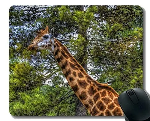 Produktbild: Spiel-Mausunterlage Gewohnheit, lächerliche Tiergiraffe Mauspad Genähte Grenze