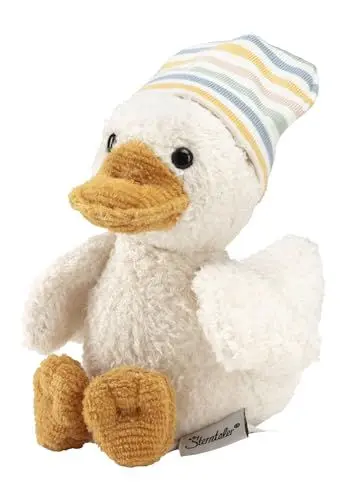 Produktbild: Sterntaler Spieltier, Kuscheltier mini Ente Edda Lou mit Beanie Mütze, Trösterchen für Jungen und Mädchen