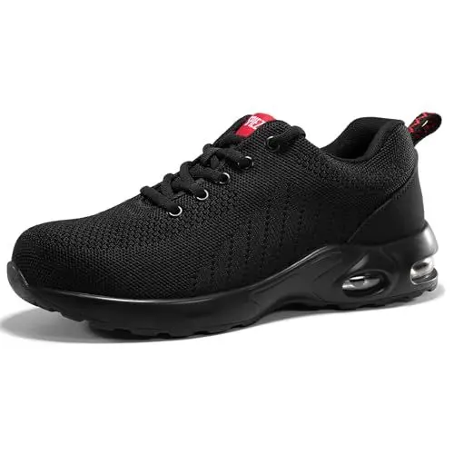 Produktbild: SPIEZ Arbeitsschuhe Herren Sicherheitsschuhe Damen Luftkissen Leichte Arbeitsschuhe Schwarz EU 36-46