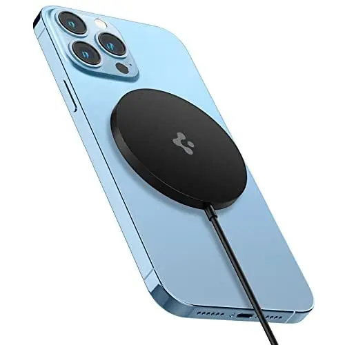 Produktbild: Spigen ArcField für Magsafe Magnetisches Kabelloses Ladegerät Magnetic Wireless Charger Schnelles Aufladen Kompatibel mit MagSafe Schnellladung iPhone 14 13 12 Plus Pro Max Mini