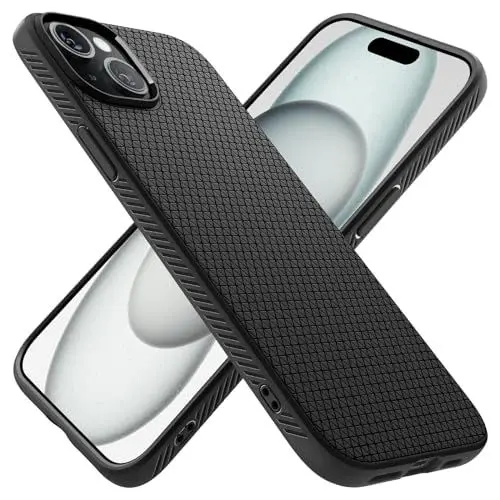 Produktbild: Spigen Hülle für iPhone 15 Liquid Air Case Handyhülle Schutzhülle Cover Dünn Slim -Schwarz