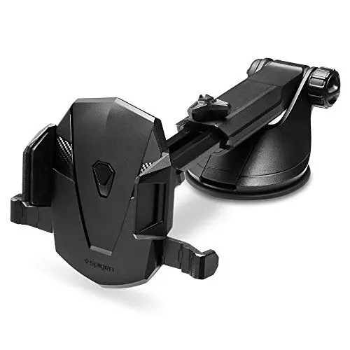 Produktbild: Spigen Universal Handyhalterung Auto, 360° Drehbar, KFZ Handy Halterung für Armaturenbrett und Windschutzscheibe, Kompatibel mit iPhone, Samsung, Android, Pixel und andere Smartphone