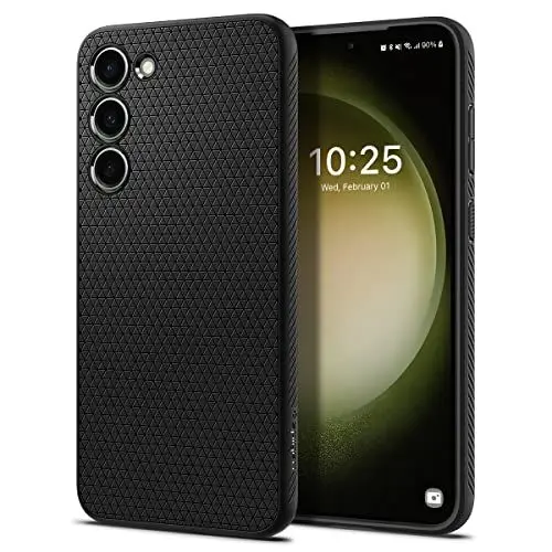 Produktbild: Spigen Liquid Air Hülle Kompatibel mit Samsung Galaxy S23 5G -Schwarz