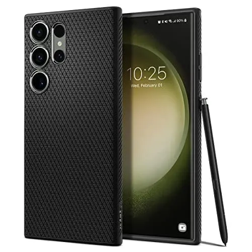 Produktbild: Spigen Liquid Air Hülle Kompatibel mit Samsung Galaxy S23 Ultra 5G -Schwarz