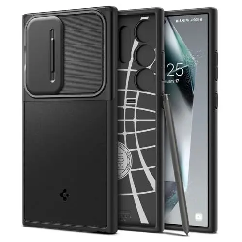 Produktbild: Spigen Optik Armor Hülle Kompatibel mit Samsung Galaxy S24 Ultra -Schwarz