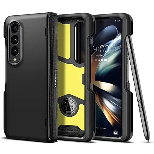 Produktbild: Spigen Slim Armor Pro Pen Edition Hülle Kompatibel mit Samsung Galaxy Z Fold 4 5G 5G -Schwarz (S Pen Nicht inklusiv)