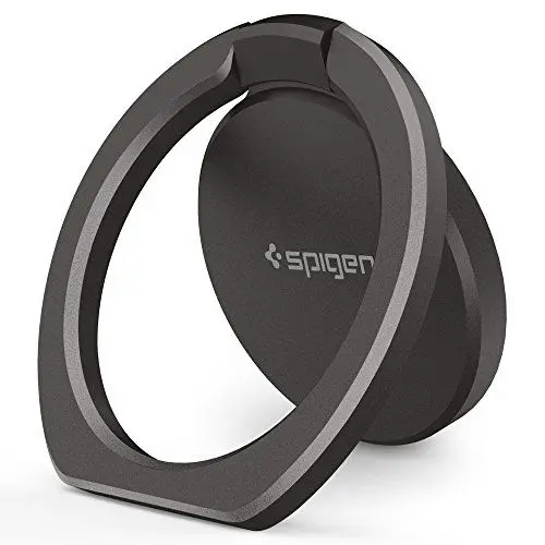 Produktbild: Spigen Style Ring 360 Handy Ring/Handy Griff/Ständer/Halter für alle Handys und Tablets kompatibel mit Magnetic Car Mount - Gun Metal