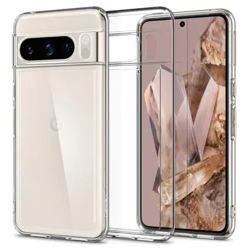 Produktbild: Spigen Ultra Hybrid Hülle Kompatibel mit Google Pixel 8 Pro -Crystal Clear