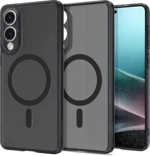 Produktbild: Spigen Ultra Hybrid MagFit Hülle für Samsung Galaxy S25 Edge, Kompatibel mit MagSafe -Frost Black