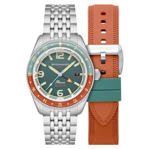 Produktbild: Spinnaker Fleuss GMT Automatik, 43 mm, Tropical Green, Fleuss GMT Automatic