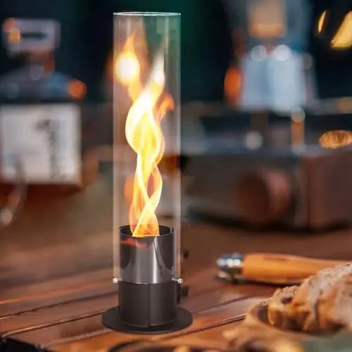 Produktbild: Spiralflammen-Ethanol-Kamin Tischkamin 55 cm Bioethanol-Tischkamin Outdoor-Tischkamin Balkondekorationsbrenner Innen-Tischkamin