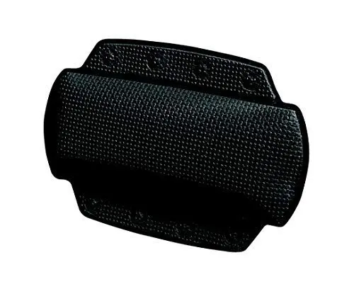 Produktbild: Spirella Badewannenkissen Alaska Schwarz mit 8 Saugnäpfen antibakteriell, rutschhemmend 23 x 32 cm waschbar, Made in Germany, Black