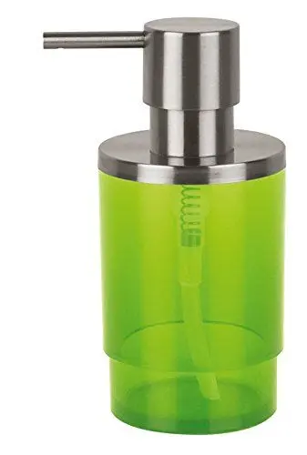 Produktbild: Spirella Seifenspender Nyo Flüssigseifen-Spender, Fassungsvermögen 6,5 x 6,5 x 14,5 cm - 300ml - Grün