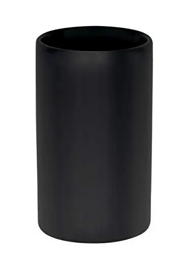 Produktbild: Spirella Zahnputzbecher Zahnbürstenhalter Keramik Tube 7x11,5 cm Schwarz Matt, Black