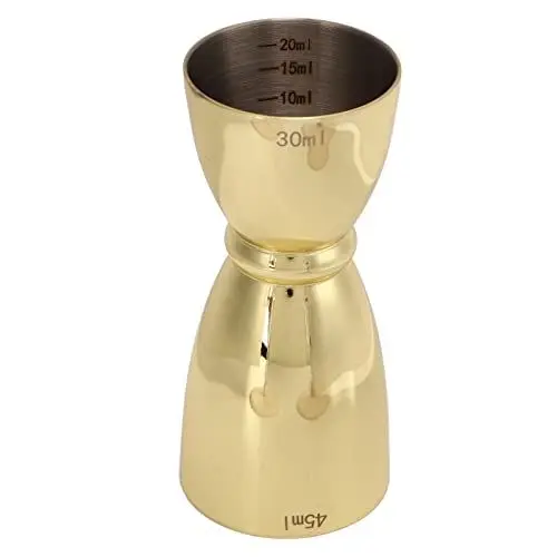 Produktbild: Spirituosen-Messbecher, Edelstahl-Doppelkopf-Wein-Messbecher, Edelstahl-Doppel-Messbecher, Getränke, Alkohol, Gin-Messbecher, Craft, Doppel-Getränke-Messbecher für Bar, Party,